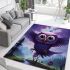 Tranquil soaring owl area rugs carpet