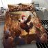 Triumphant rooster celebrated by the crowd bedding set