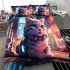 Urban tranquility a cat's perspective bedding set