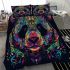 Vibrant and colorful panda design with intricate patterns bedding set