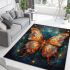 Vibrant and intricate butterfly beauty area rugs carpet
