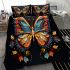 Vibrant and intricately designed butterfly beauty bedding set