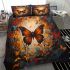 Vibrant beauty the butterfly's resting place bedding set