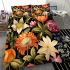 Vibrant floral arrangement on table bedding set