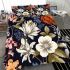 Vibrant floral composition bedding set