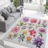 Vibrant mixed bouquet area rugs carpet