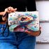 Vibrant Sea Turtle Painting Makeup Bag