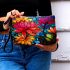 Vibrant Stained Glass Bouquet Makeup Bag