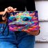 Vibrant Surreal Creature with Smoke Makeup Bag