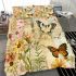 Vintage collage of vintage butterflies bedding set