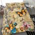 Vintage collage of vintage butterflies bedding set