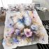 Watercolor painting of butterflies and flowers bedding set