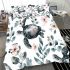 Watercolor sea turtle with flowers and leaves bedding set