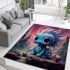 Whimsical candy dragon scene area rugs carpet