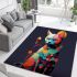 Whimsical feline fantasy area rugs carpet