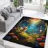 Whimsical forest wanderer area rugs carpet