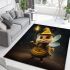 Whimsical wizard bee a magical moment area rugs carpet