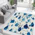 Whispers of bloom minimalist floral artistry area rugs carpet