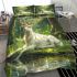 White deer sitting on the bank bedding set