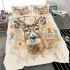 Whitetailed buck portrait bedding set