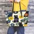 Graphic design of cats Leather Tote Bag, Totes, Crossbody, Purse: Bag Gift Idea for Girlfriend, Sitter, Birthday, Women ,Daughter, Mama, Ladies