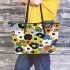 Flowers in the style of maru aronson Leather Tote Bag, Totes, Crossbody, Purse: Bag Gift Idea for Girlfriend, Sitter, Birthday, Women ,Daughter, Mama, Ladies