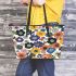 Flowers in the style of maru aronson different colors Leather Tote Bag, Totes, Crossbody, Purse: Bag Gift Idea for Girlfriend, Sitter, Birthday, Women ,Daughter, Mama, Ladies