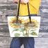 A watercolor illustration of dragonfly with sunflowers leather Chic Stylish Tote Bag & Women Totes: Perfect Gift for Girlfriend | Crossbody, Purse, Handbag