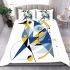 Abstract art vector design featuring a sliding bird bedding set