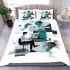 Abstract art vector graphic with shapes and forms bedding set
