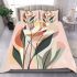 Abstract art with geometric shapes and lines bedding set