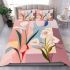 Abstract art with geometric shapes and lines bedding set