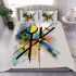 Abstract composition featuring various geometric shapes bedding set