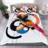 Abstract composition of circles and lines bedding set