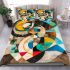 Abstract composition of colorful shapes bedding set
