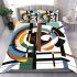 Abstract composition with geometric shapes bedding set