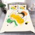 Abstract design with organic shapes and splashes bedding set
