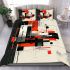 Abstract digital artwork geometric shapes and lines bedding set