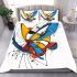Abstract drawing of shapes in the graffiti style bedding set