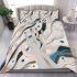 Abstract illustration of the human hand in an elegant pose bedding set