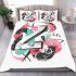 Abstract modern style with dynamic shapes and lines bedding set