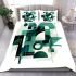 Abstract modern typography with geometric shapes and forms bedding set