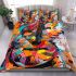 Abstract painting in the style of graffiti art bedding set