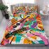 Abstract painting in the style of graffiti art bedding set