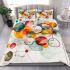 Abstract painting of vibrant colors and shapes bedding set