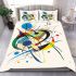 Abstract shapes overlapping circles bedding set