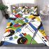 Abstract shapes overlapping circles bedding set