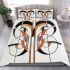 Abstract symmetrical line drawing bedding set