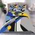 Abstract vector art of an eagle in the style bedding set