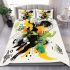 Abstract vector design with organic shapes bedding set